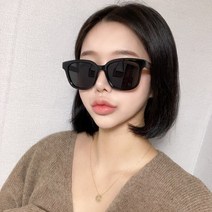 하리몽드 남여공용 스퀘어 오버 블랙 선글라스