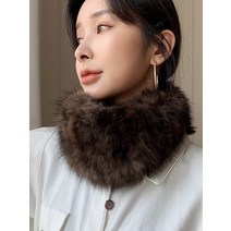 굿 퀄리티 밍크 넥워머 퍼 여성 와일드 풀오버 겸용