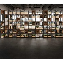 철제 가구 미국 스타일 사무실 파티션 선반-중형, 150x25x210cm 포장 및 배송