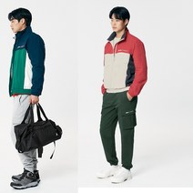 네파 남여공용 가성비 최고! 광고상품!! 커플로 활용하기 좋은 레트로 무드가 강조된 컬러 블록형 보머 방풍 자켓 (NIGHT)
