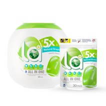 엘에이 올인원 캡슐세탁세제 내추럴그린 80개입 (30개입 추가) 캡슐세제, 1set