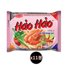 베트남 새우 라면 77g x 11개(봉지) 하오하오 이장우 나혼자산다 맛있는 라면, 11개