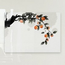 데코밍샵폼아크릴액자78CmX56Cm_감나무동양화1_노프레임액자_ij904, 이미지1