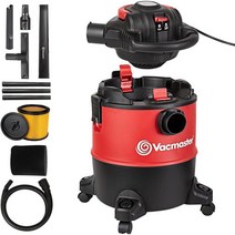 Vacmaster 6갤런 습식 드라이 샵 자동차 진공 청소기 190 MPH 분리형 송풍기