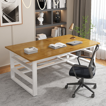 코뿔소 컴퓨터책상 게이밍 책상 노트북 1인용 데스크 사무용 pc방 철제 테이블, 메이플