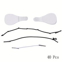 얼굴리프팅밴드 V라인 붕대 볼처짐 주름 교정 인스턴트 보이지 않는 얼굴 스티커 목 눈 이중 턱 리프트 V 모양 리필 테이프 40-60 개 얇은 메이크업 페이스 리프팅 패치 접착제, [02] 40pcs 3 elasticropes
