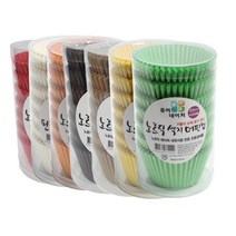 더팩 노르딕색지 머핀컵55mm 7종, 크라프트, 1통