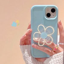 샤샤 민트 아이폰케이스14시리즈+플라워 그립톡