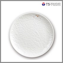 [돌산멜라민] 안개꽃연마블 골든원형접시 - 접시 사라 (업소용그릇 멜라민그릇 예쁜그릇 식당접시 멜라민볼 멜라민찬기)