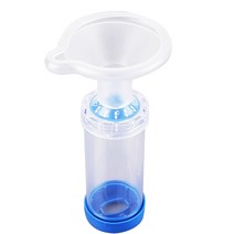 전문 성인/소아용/아기 천식 스페이서 흡입기 스페이서 장치 PVC 에어로졸 캐빈 수술용품 블루, 01 Blue_02 M-Children