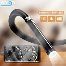 하수구 내시경 카메라 스마트폰 연결 배관 산업용, 1m, Soft Cable