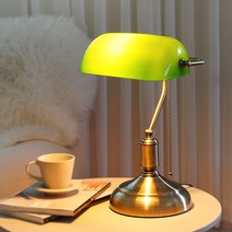 뱅크 테이블 단 스탠드 빈티지 레트로 독서등 책상 조명 2color, FJ 그린