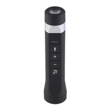 블루투스 스피커 휴대용 미니 다기능 원통형 2200mah 자전거 mic for tf fm radio play musix box, 검은색
