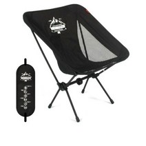 빈슨메시프 캠핑용 접이식 백패킹 체어 경량스틸, 블랙, 3개
