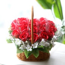 돈꽃바구니 전국 빠른 택배 배송 용돈 돈꽃다발 돈다발 꽃 배달 와이프 생일 선물 결혼기념일, 레드