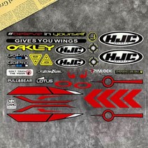 캐스퍼꾸미기 튜닝 반사 헬멧 스티커 바이저 윈드실드 유리 모토 GP 렌즈 엠블렘 레이싱 오토바이 액세서, hjc 1