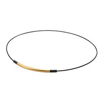 phiten 목걸이 RAKUWA Neck Wire EXTREME 라운드 골드 / 블랙 50cm, 1개