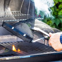 만능 그릴 주머니 연탄 구이 집에서 숯불 오븐 그릴망 캠핑용 불판 직화 사각 석쇠 포켓 백패킹 요리 고기 바베큐 굽기