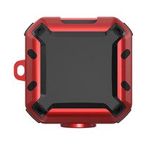 비츠핏에 적합한 케이스용 무선 이어셋트 보호 쉘 워셔블 하우징 안티더스트용 커버 방진, 빨간.