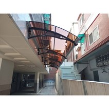 1270x1900 처마 렉산 테라스 차양 비 방화문 비막이 비가림 데크 캐노픽스, 브라운, 검정