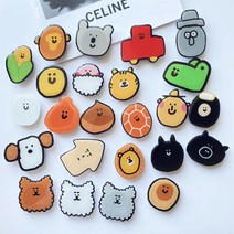 무스키아그립톡 악세사리 스마트폰 그립 스마트폰, 귤, 귤