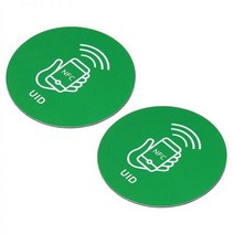 NFC 태그 스티커 UID RFID IC 라벨 재기록 가능 후면 접착제 출입 통제 시스템용 비접촉식 1356MHz189303, 5Pcs