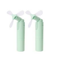 비비비트리플블랙 윈드포켓 휴대용 손 선풍기 2개, BBB-WINDPOCKET, 민트