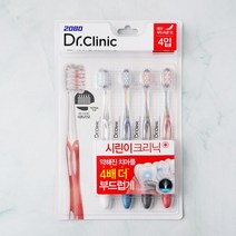 [메가마트]2080 닥터크리닉 시린이 칫솔 매우 부드러운모 4입, 4개입, 1개