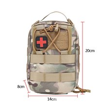 생존키트 응급 구조 생존키트 응급 구조 처치 메신저 가방 남자의 필드 장비 야외 인명 휴대용 포켓 가방, 하나의 크기는 모두 맞는, CP