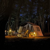 CAMP CAMPING 레트로 캐빈 텐트 5인용 하우스 캠핑 차박 감성 텐트