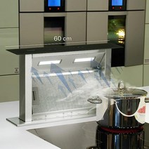 클라슈타인 로얄 플러쉬 에코 다운드래프트 후드 60cm, 블랙/스테인레스, 직접납부