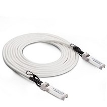미국발송 10Gtek [화이트] 컬러 10G SFP+ DAC 케이블 - 시스코 SFP-H10GB-CU5M 유비퀴티 유니파이 디링크 슈퍼마이크로 넷기어 미크로틱 포티넷용, 1