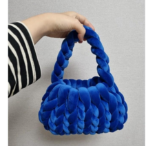 벨벳 자이언트얀 1kg 뜨개실, 오션블루