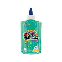 종이나라 대용량 착붙는 물풀, 2000레인보우컬러액체풀초록, 1개