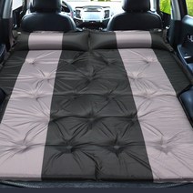 JS automotive 자동차 뒷자석 스웨이드 SUV 트렁크 침대 자동충전 에어매트 캠핑 차박 여행 장거리 놀이방 용품, 스웨이드블랙