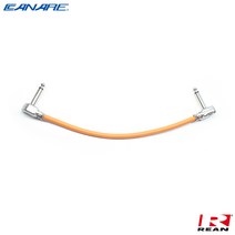 카나레 L-2T2S 커스텀 패치 케이블 / Right Angle, 30cm, 주황색