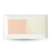 한국도자기 블루밍플라워 11인치 직사각접시 1P