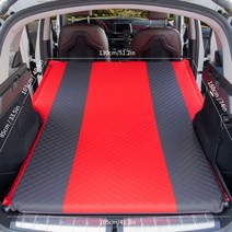 차량용 메트리스 차박 캠핑 트렁크 매트 자동 리스 suv car air travel, 더블 레드, 협력사