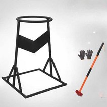 장작 쪼개기 나무 기계 쪼개는 땔깜 펜션 캠핑 파쇄기, 두꺼운 V자형모델+작은망치
