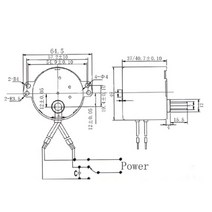 하이보1마력토크 전기 기계 마이크로 모터 DC 24 110V 220V RPM 고속 강력 마그네틱 파워 높은 1.5 2 3 4, 10 30rpm_01 AC24V