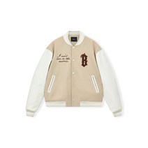 공항 점퍼 자켓 오버핏 과잠 뼈없는 아크 로고 타월 자수 스티칭 야구 유니폼 아메리칸