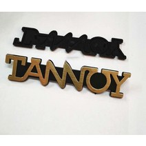 [홈오디오및비디오] 오디오 앰프 스피커 라우드 용 종류의 플라스틱 TANNOY 상표 간판 사인 로고 명판 만들기, [01] 120X25mm