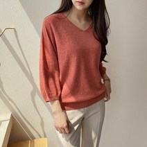 [백화점납품] 무무씨 국내제작 마들렌 알파카 울 벌룬 홀가먼트 니트