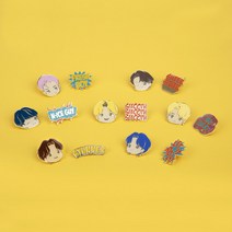 BTS 타이니탄 버터 메탈 핀 뱃지 / 방탄소년단 굿즈 / BTS 굿즈, 진[KFROYCHE_0281], 슈가 SUGA
