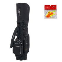 헤지스 남성용 경량 슬림 캐디백 HZCB-004M + 마야 골프티 세트, 블랙(캐디백)