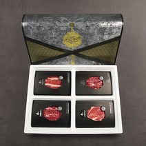 고급 4호 소고기 선물세트 꽃등심500g+채끝500g+진갈비살500g+갈비살500g 2KG