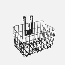 키밍 접이식 자전거 바구니 가방 세트 바이크소품 H3001, 블랙