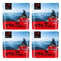 이지밥 핫앤쿡 곱빼기 라면애밥 짬뽕맛 4개, 160g