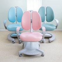 [루나랩 키즈] 어린이 초등학생 바른자세 의자 201 , 카모, 핑크