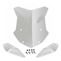 오토바이윈실드 윈드가드 오토바이 앞 유리 윈드 쉴드 화면 보호기 부품, 1set B